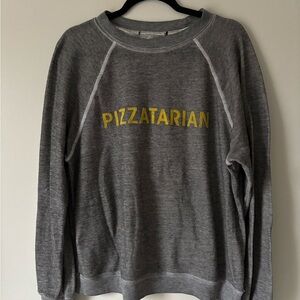 Wildfox jumper pizzatarian grey small oversized